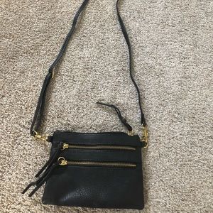 Black crossbody/wristlet